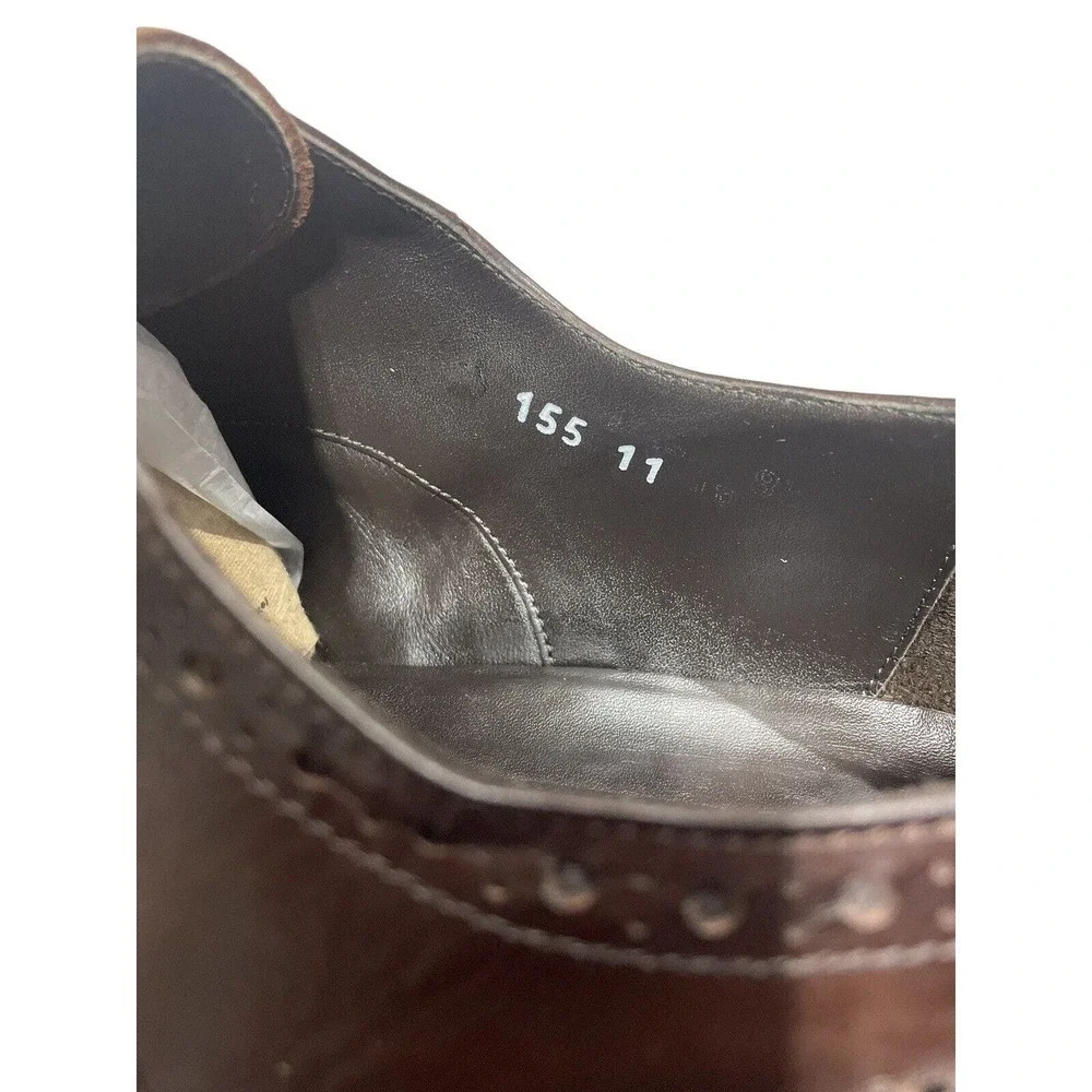To Boot New York Two Toned Wingtip Brogue Oxford Shoes size 11 Brown Oxblood - Picture 13 of 14